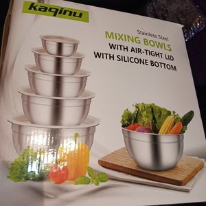 7 set stainless steel mixing bowl